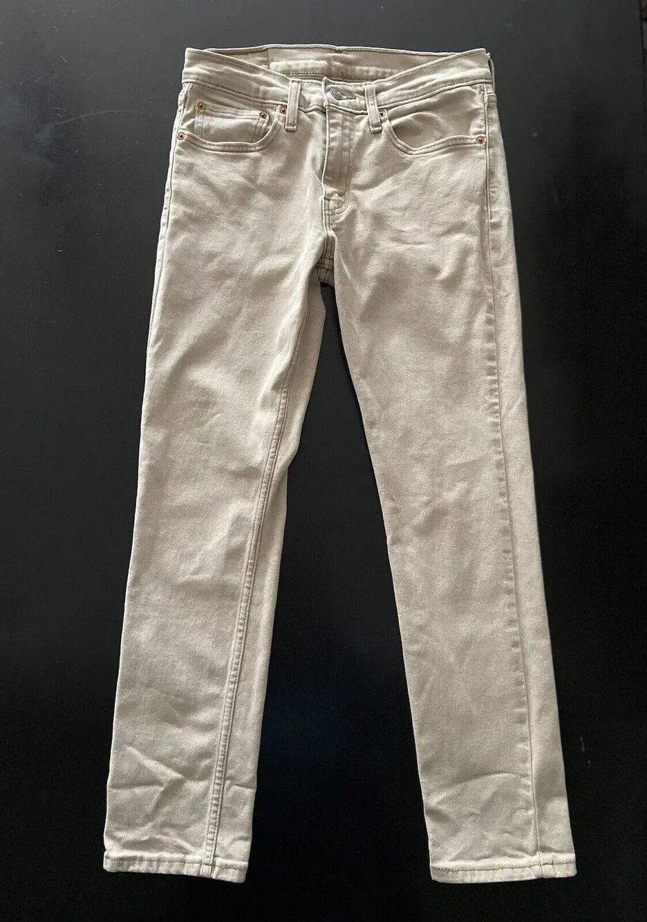 LEVI’S 511 Slim Fit Tan Denim Jeans sz 31x32 (actual 29x29)